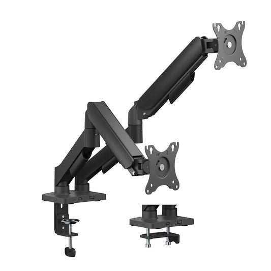Suporte de mesa com contrapeso para 2 monitores Aisens DT32TSR-357/ giratório/ inclinável/ 9kg