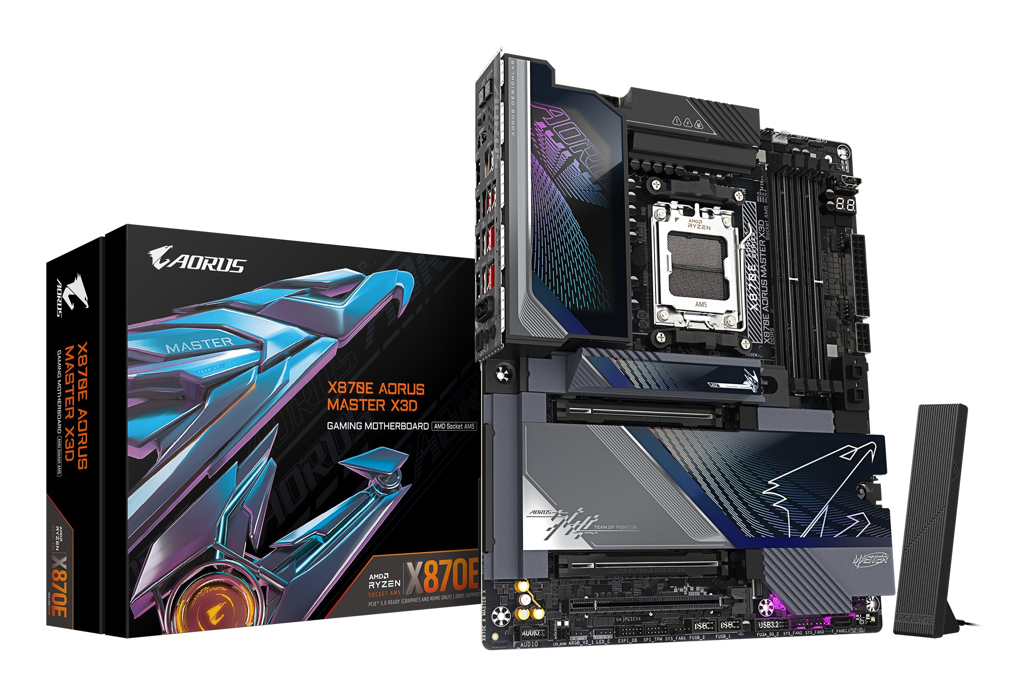 Placa-mãe Gigabyte X870E AORUS MASTER X3D - ATX