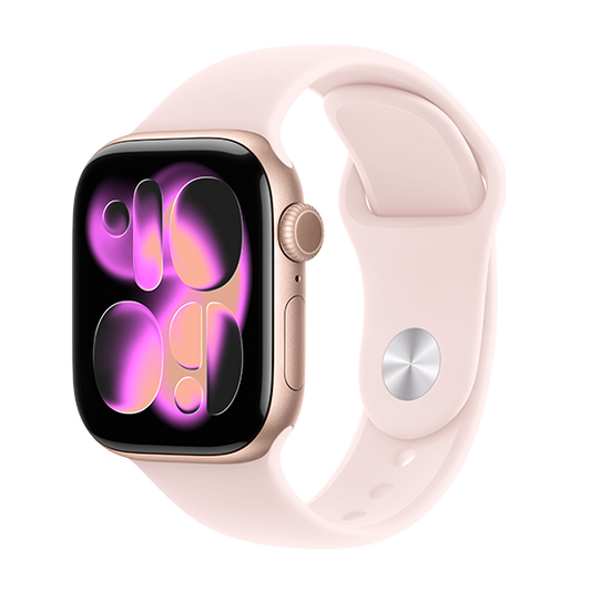 Watch Apple Watch Series 11 (2025) LTE 42mm Rose Gold Case with Light Blush Sport Band S/M - Rose Gold