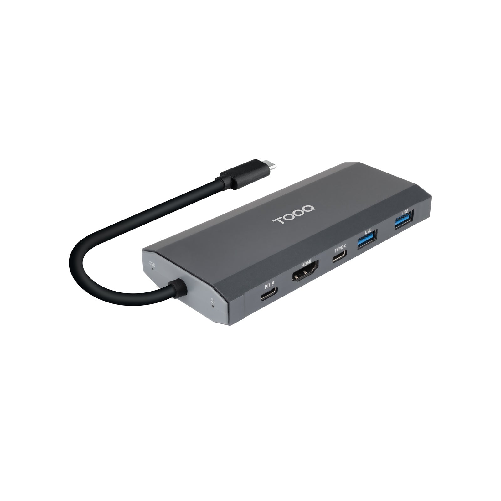 Caixa para Disco Tooq Caja Externa+HUB M.2 NGFF/NVMe USB3.2 Gen2