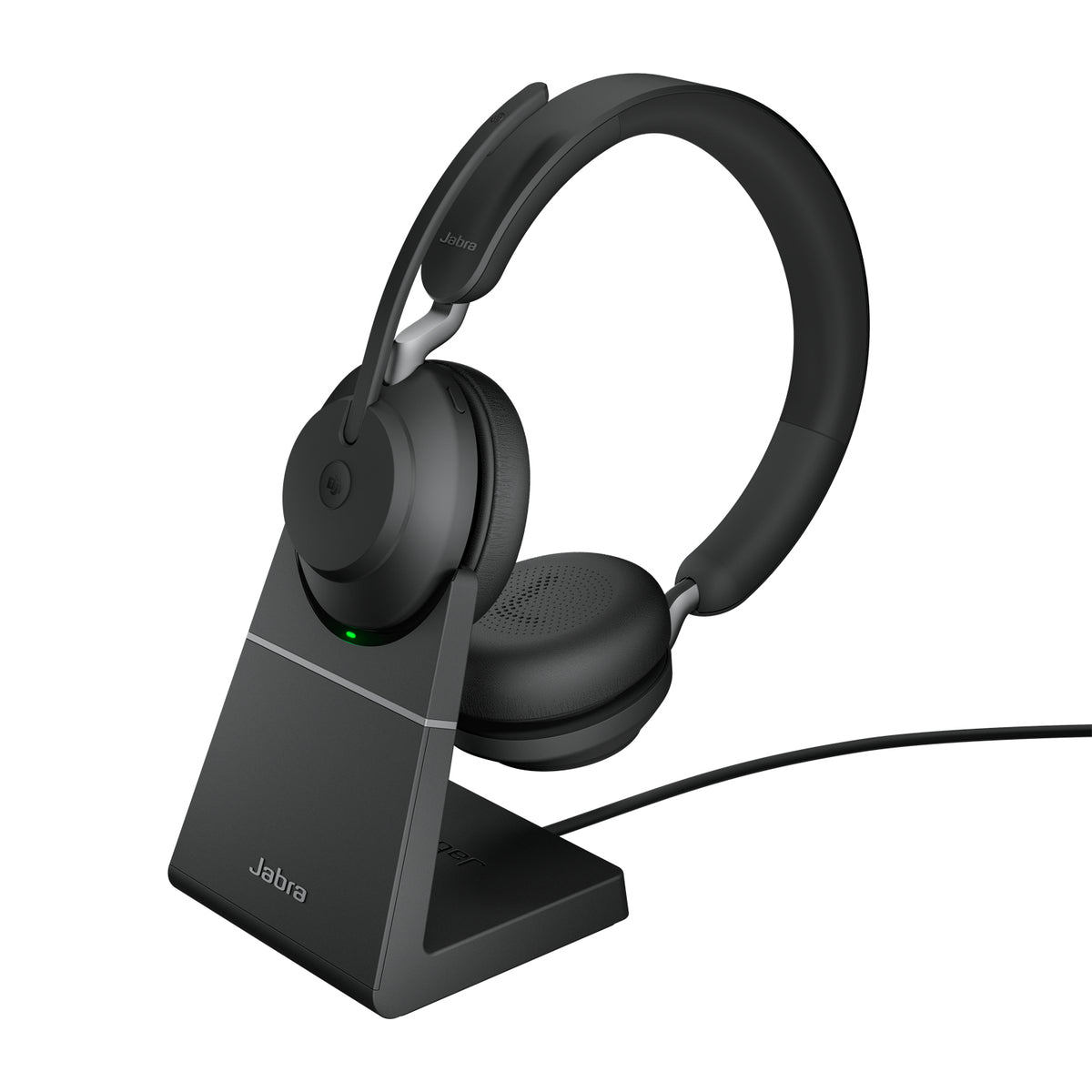 Auscultadores Jabra Evolve2 65 USB-C preto MS Chrg stand Stereo