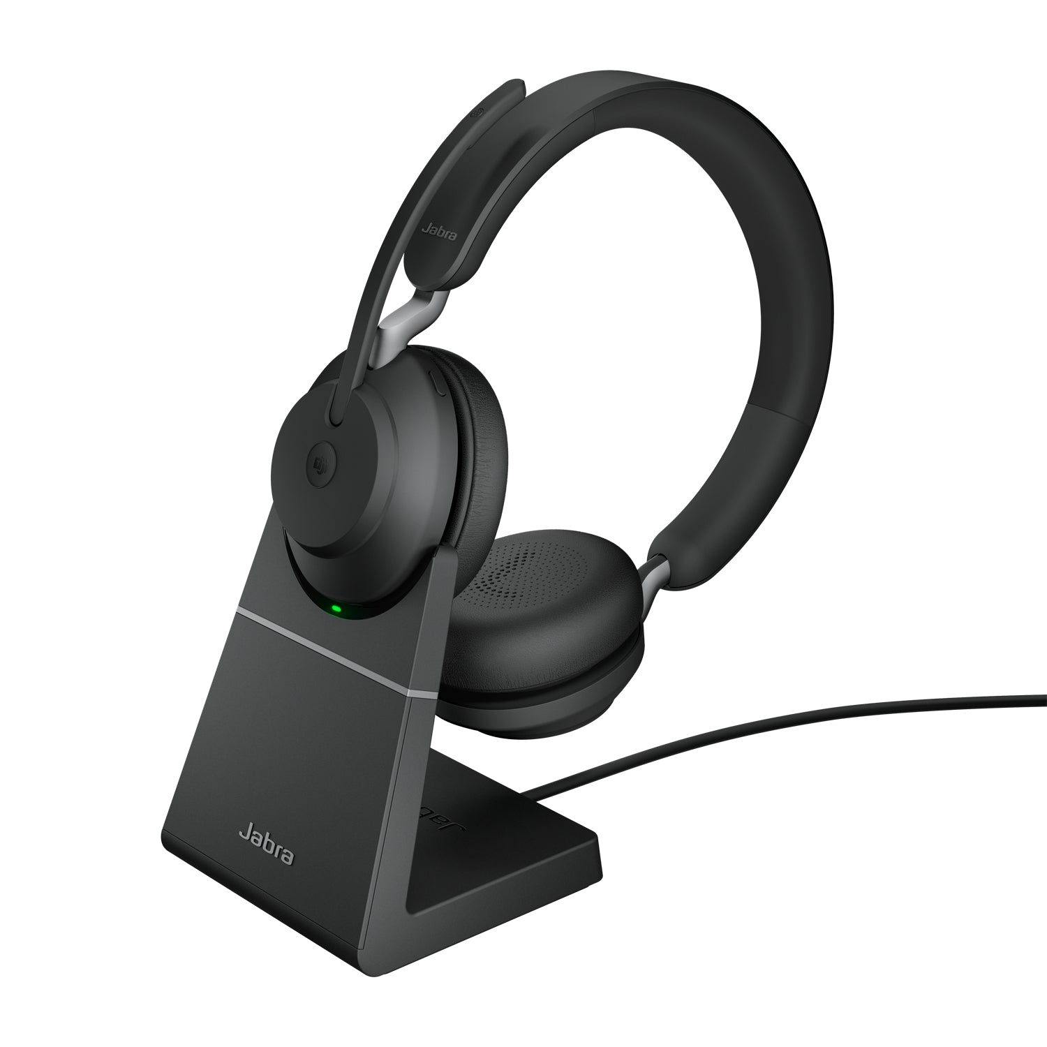 Auscultadores Jabra Evolve2 65 USB-C preto MS Chrg stand Stereo