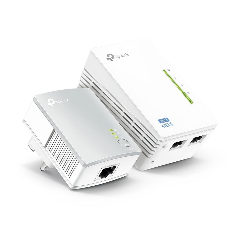 Adaptador de Rede TP-Link Powerline station TL-WPA4220 Kit / TL-WPA4220 KIT branco Multipack