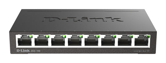Switch de Rede D-Link DGS-108 8xGB Metal