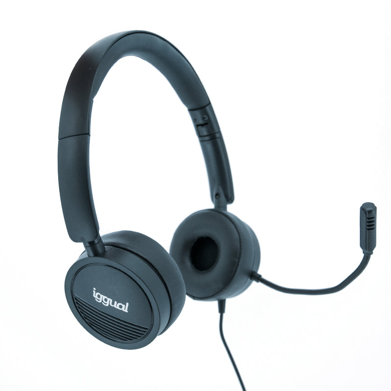 iggual auscultadores com micro Dual Tech USB/3,5 mm