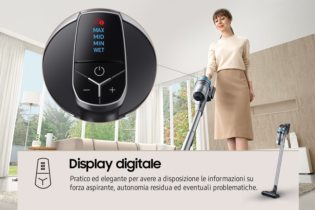 Aspirador Escoba com bateria Samsung Jet 75B Pet/ 550W/ autonomia 60 Min