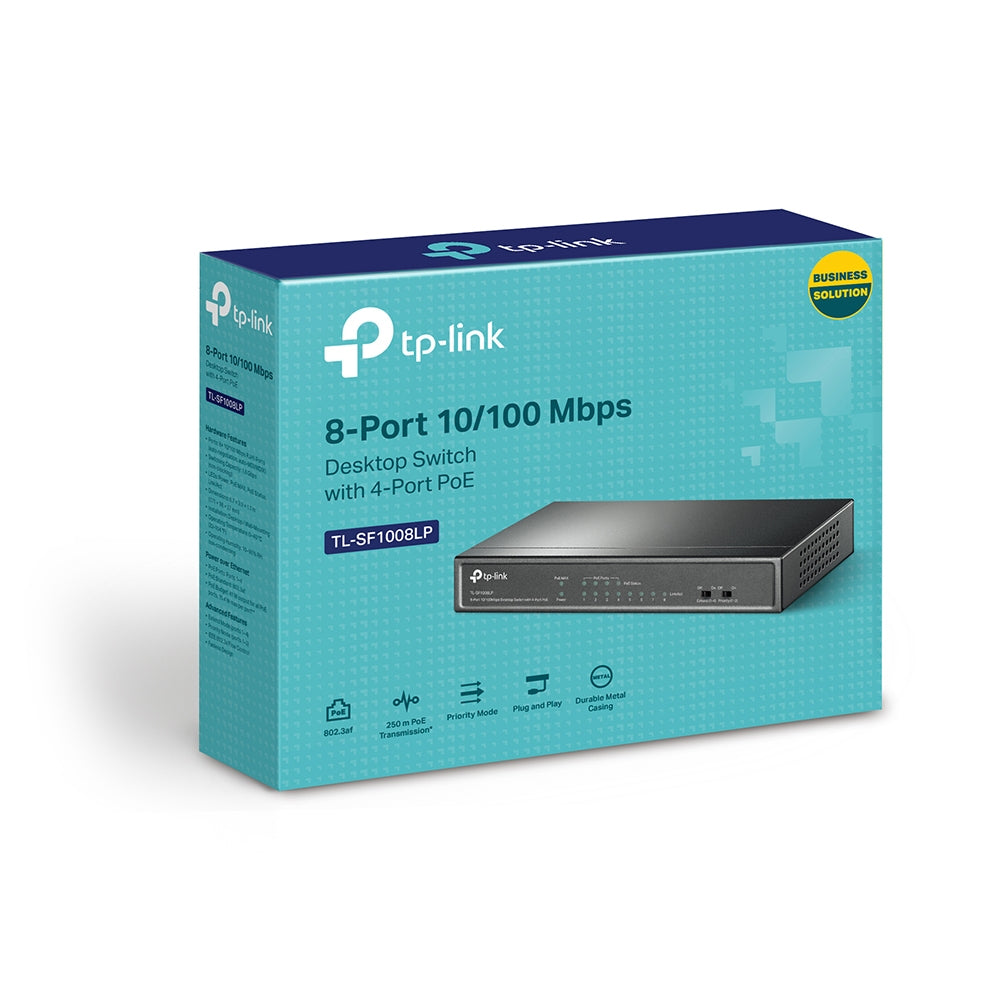 Switch TP-Link TL-SF1008LP / TL-SF1008LP preto - imagem 3