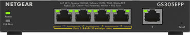 Switch Netgear GS305EP / GS305EPP-100PES preto - imagem 2