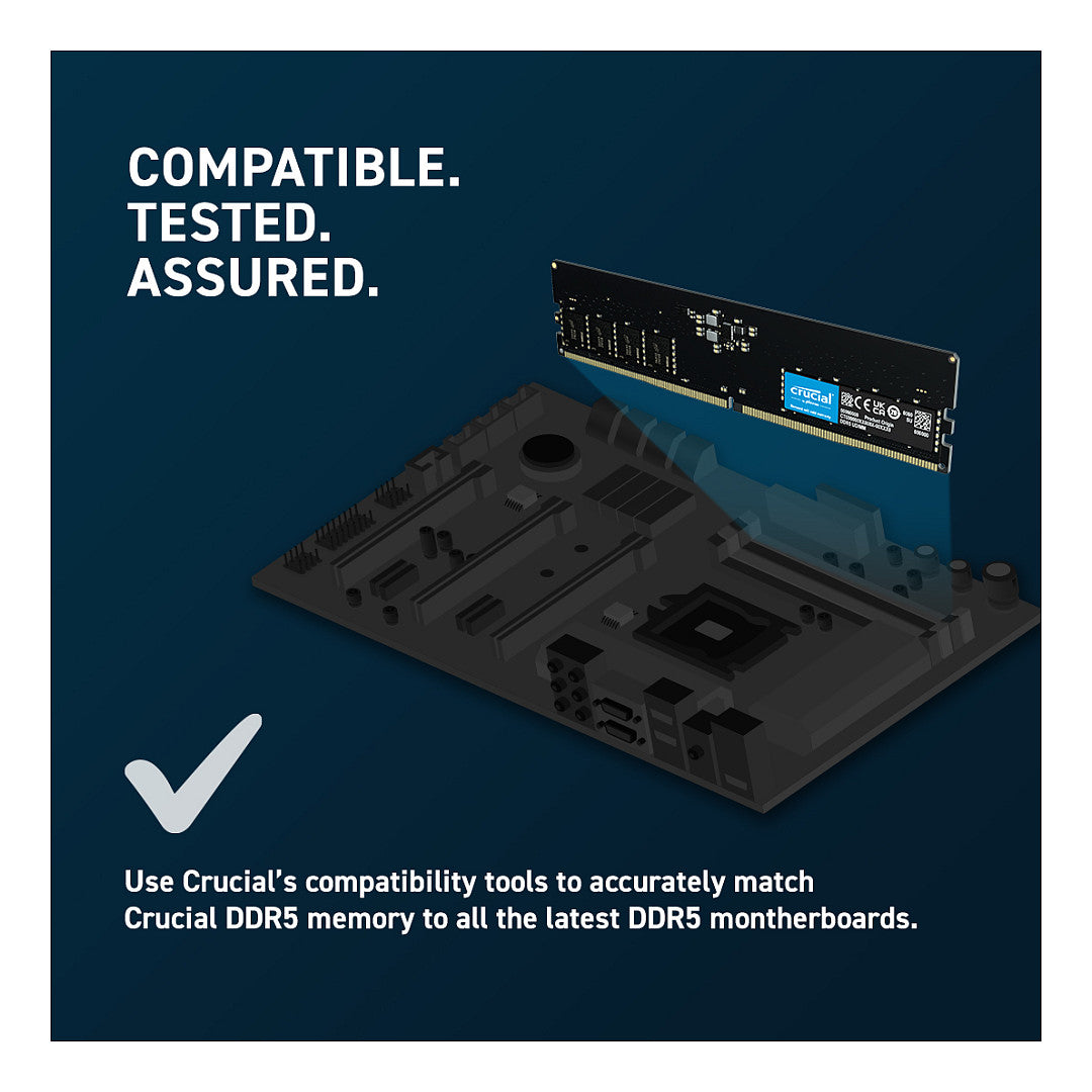 4800 32GB Crucial 2x16GB KIT CL40 UDIMM - Crucial