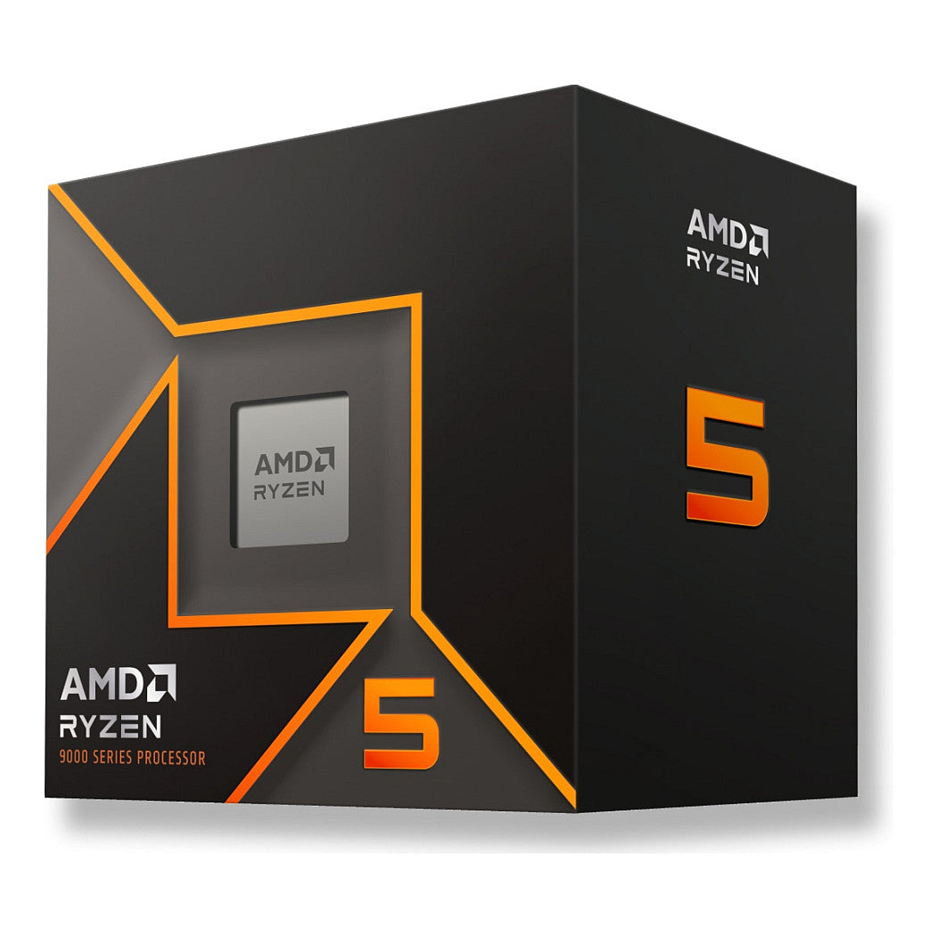 AMD Ryzen 5 9600 5.2GHz AM5 6C/12T 65W 38MB Processor with Wraith Stealth Cooler Box - AMD