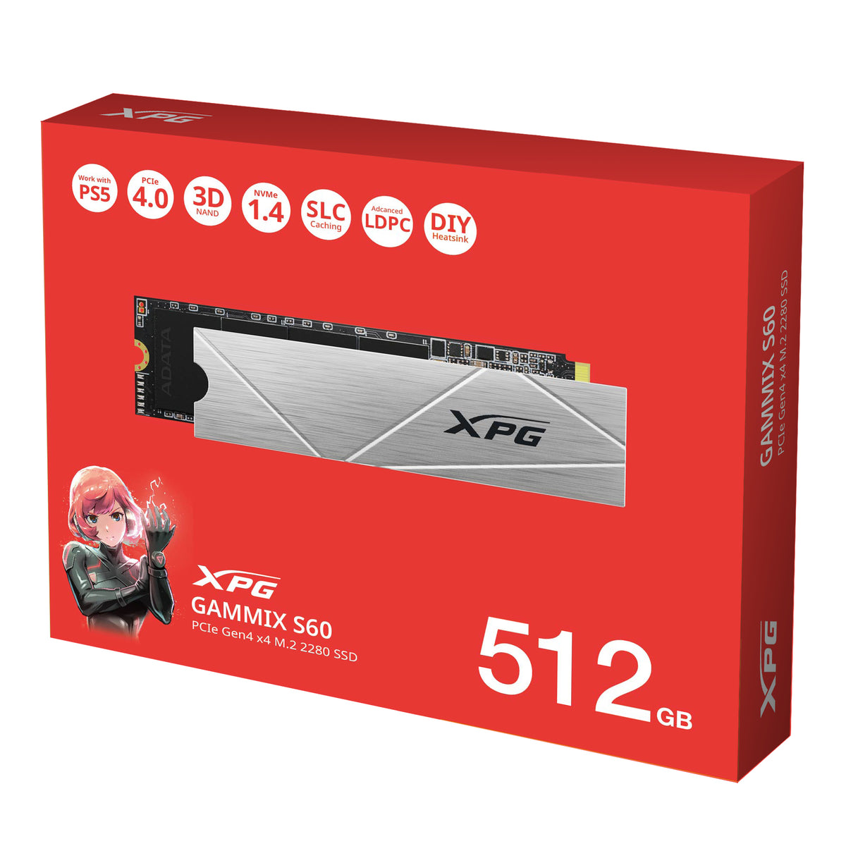 Disco SSD ADATA XPG GAMMIX S60 512GB PCIe Gen4 x4 - imagem 11