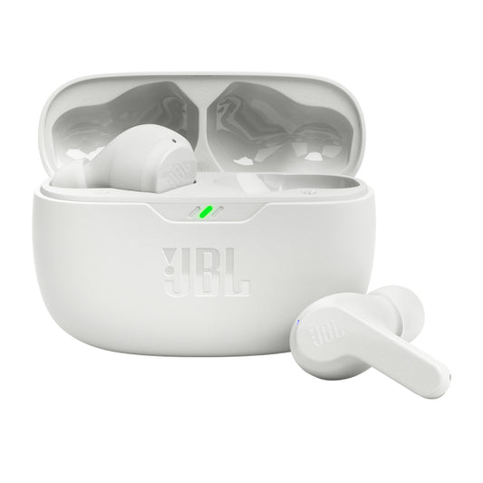 Auscultadores Bluetooth JBL Feixe de Onda com estojo de carga/Autonomia 8h/ branco