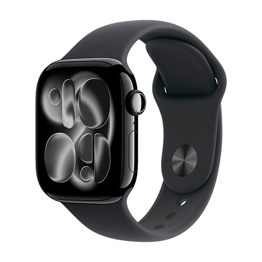 Watch Apple Watch Series 11 (2025) GPS 42mm Jet Black Aluminium Case with Sport Band S/M - Black