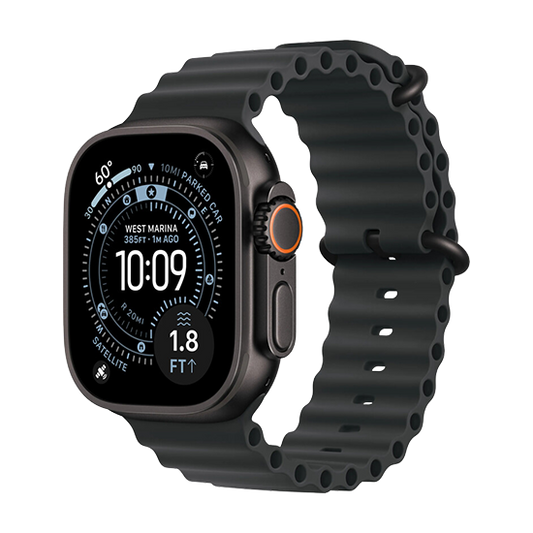 Apple Watch Ultra 3 LTE 49mm Caixa de Titânio Preto com bracelete Ocean Preta
