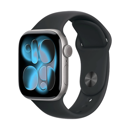 Watch Apple Watch Series 11 (2025) GPS 42mm Space Grey Aluminium Case with Black Sport Band S/M - Black