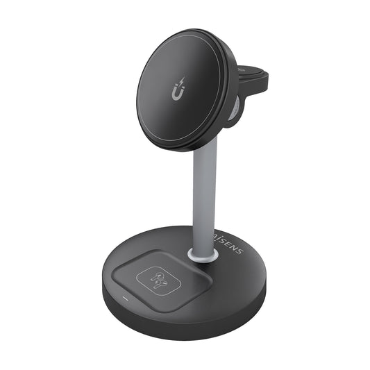 Aisens Carregador Sem Fios USBC 15W 3 em 1 Preto