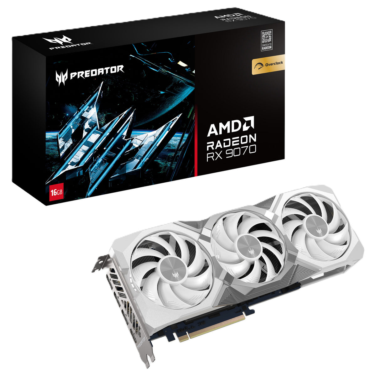RX 9070 16GB Acer Predator BiFrost OC GDDR6 WHITE - Acer