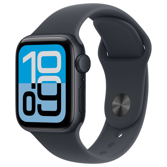 Apple Watch SE 3 Alumínio 40mm Meia-noite (bracelete desportiva meia-noite) S/M