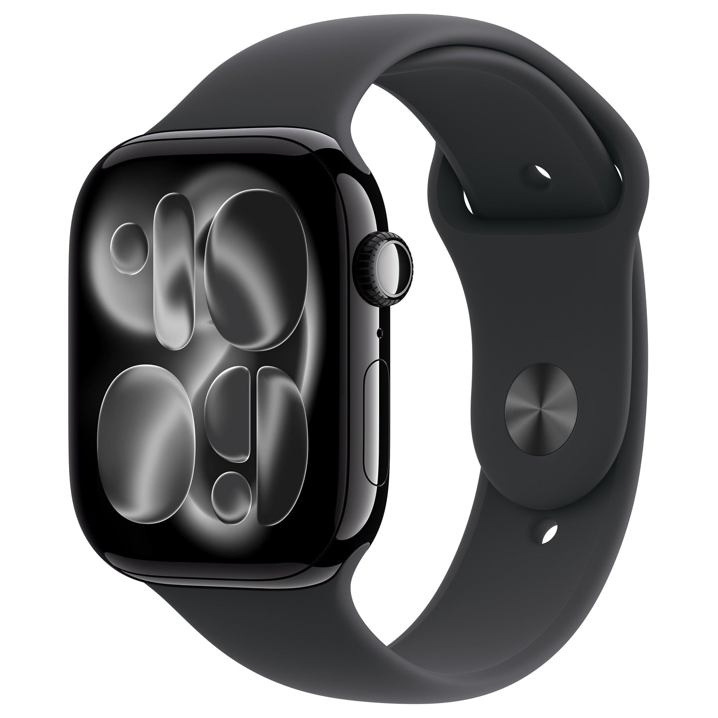 Apple Watch Series 11 Alumínio 46 mm Preto Diamante (Bracelete Desportiva Preta) S/M