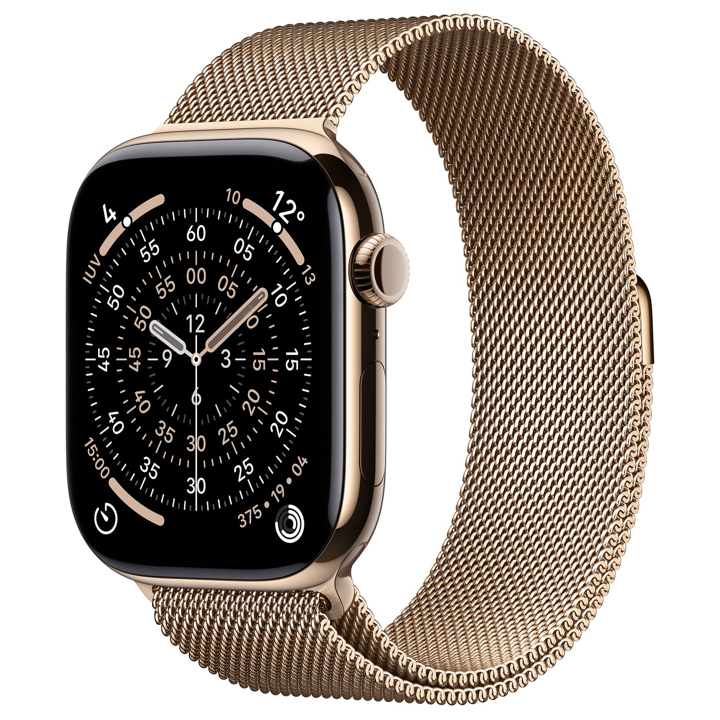 Apple Watch S11 Titânio Dourado LTE 46mm (bracelete Milanese dourada) M/L