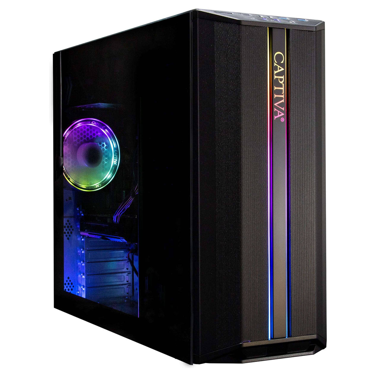 Computador Captiva Advanced Gaming R98-206 Desktop-PC AMD Ryzen 7 5700X, 32 GB 1 TB M.2, RTX 5060, Wi-Fi 6, W11 - Captiva