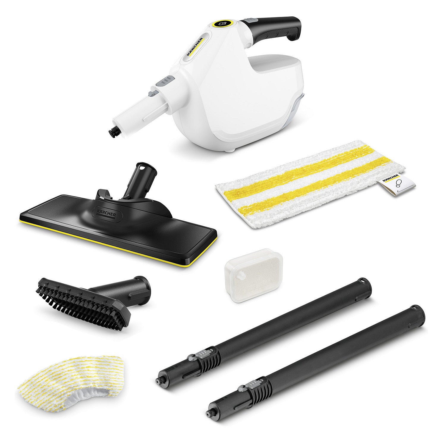 Aspirador Kärcher SC 1 Multi & Up (wei, 1.300 Watt, mit Bodenreinigungsset EasyFix Large) - Kärcher
