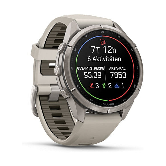 Smartwatch Garmin fenix 9 Pro 43 mm Titan Nebelgrau / Sandstein Silikon - Garmin