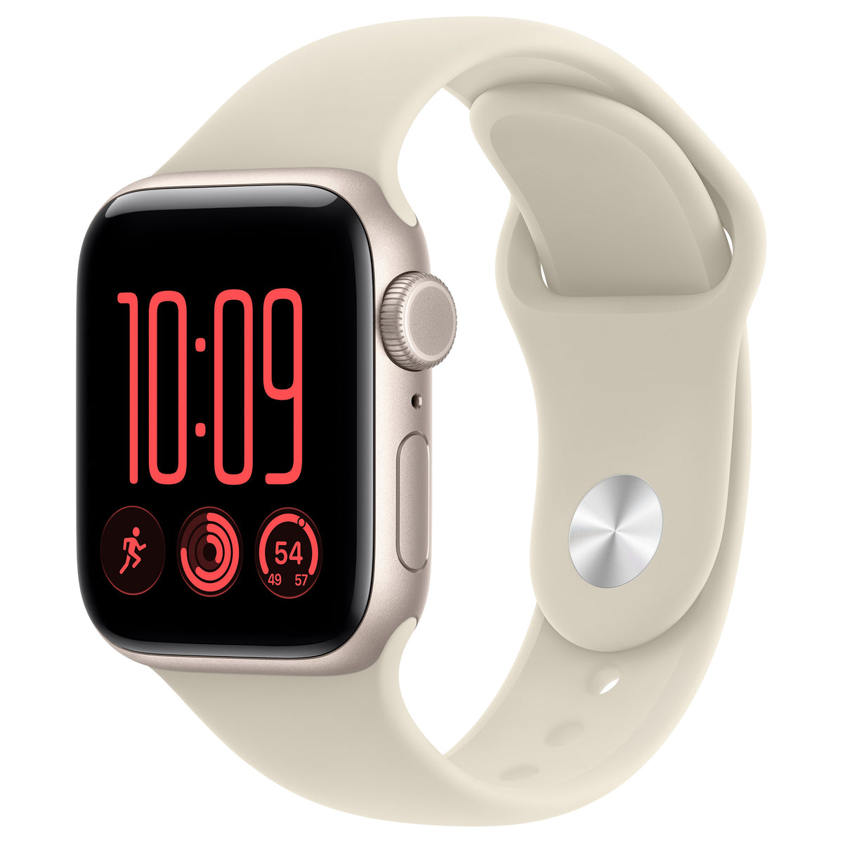 Smartwatch Apple Watch SE 3 Aluminium Cellular 40 mm Polarstern (Sportarmband sand) S / M - Apple