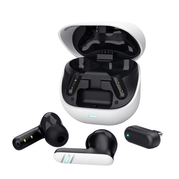 Auscultadores Bluetooth Trust GXT 409 Oxxie 25478 com caixa de carregamento/ autonomia 7h/ branco e preto