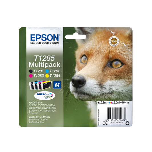 Epson Ink T1285 / C13T12854012 BK,C,M,e Multipack