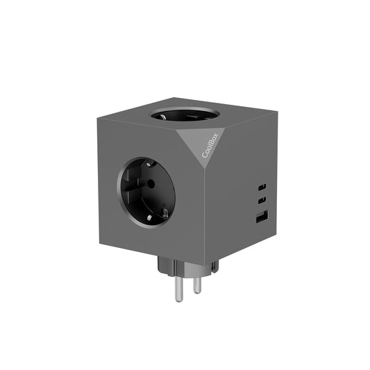 Coolbox CUBIK Base 3 Enchufes Carga USB C+A