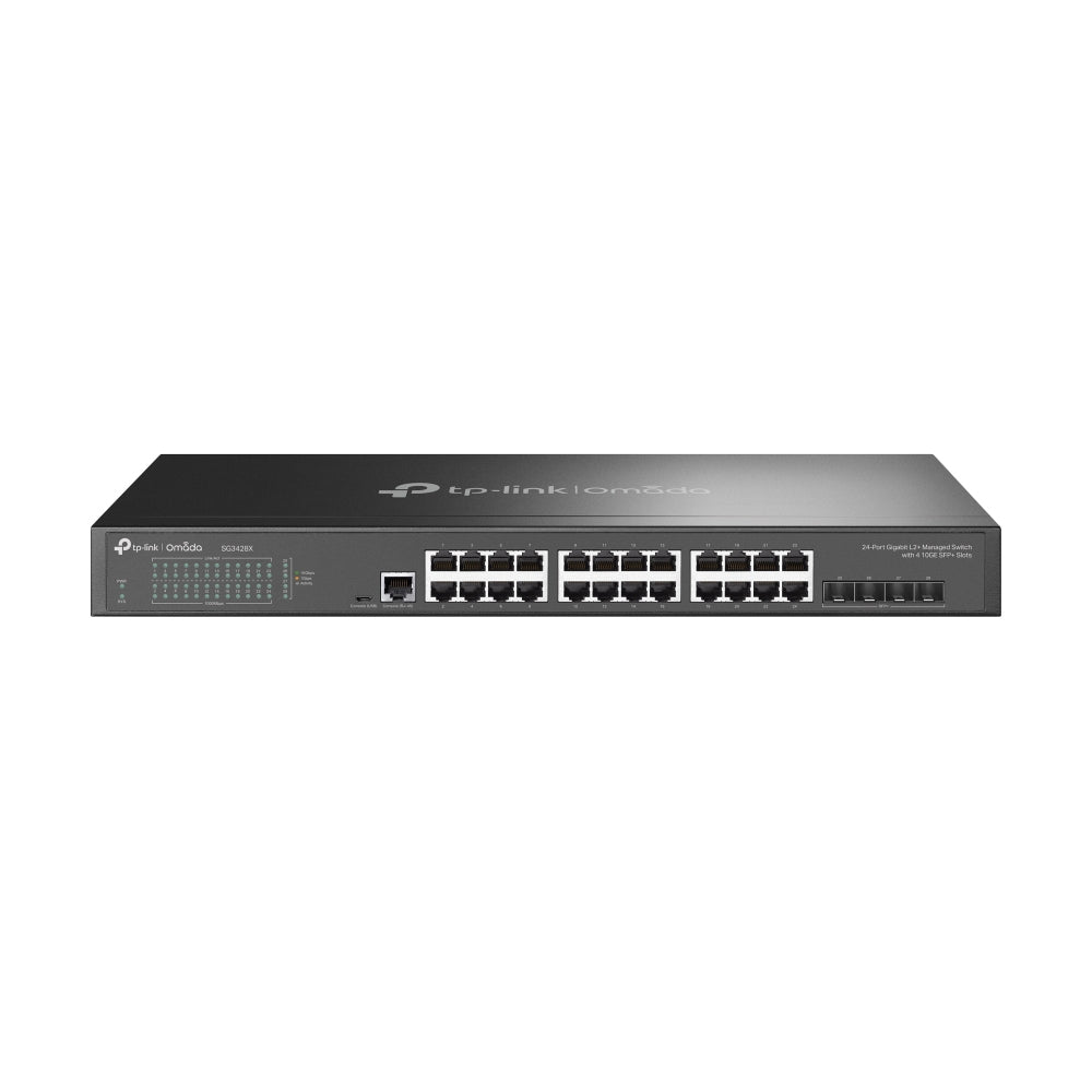 TP-Link Omada 24-Port Gigabit L2+ Managed Switch com 4 10GE SFP+ Slots