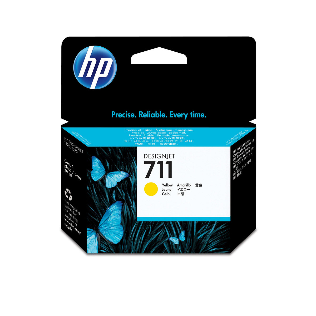 HP Ink 711 / CZ132A amarelo Standard - imagem 3