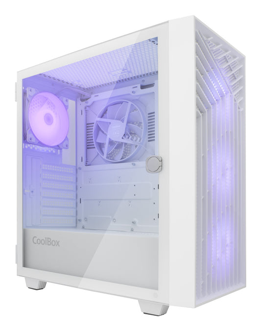 Caixa de Computador Coolbox Caja Gaming ATX GA300 GRIDLINE branco