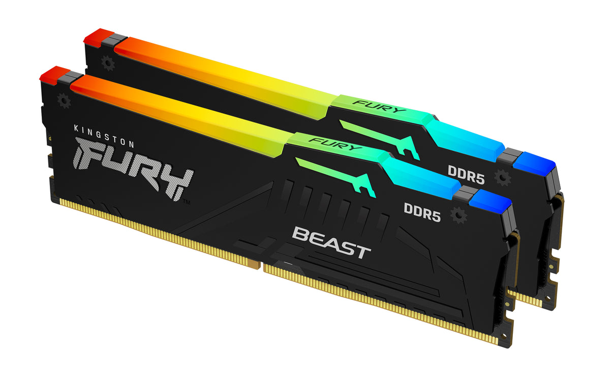 Memória RAM Kingston FURY Beast RGB K2 EX - 32 GB (2 x 16 GB Kit)- DDR5 6000 UDIMM CL36