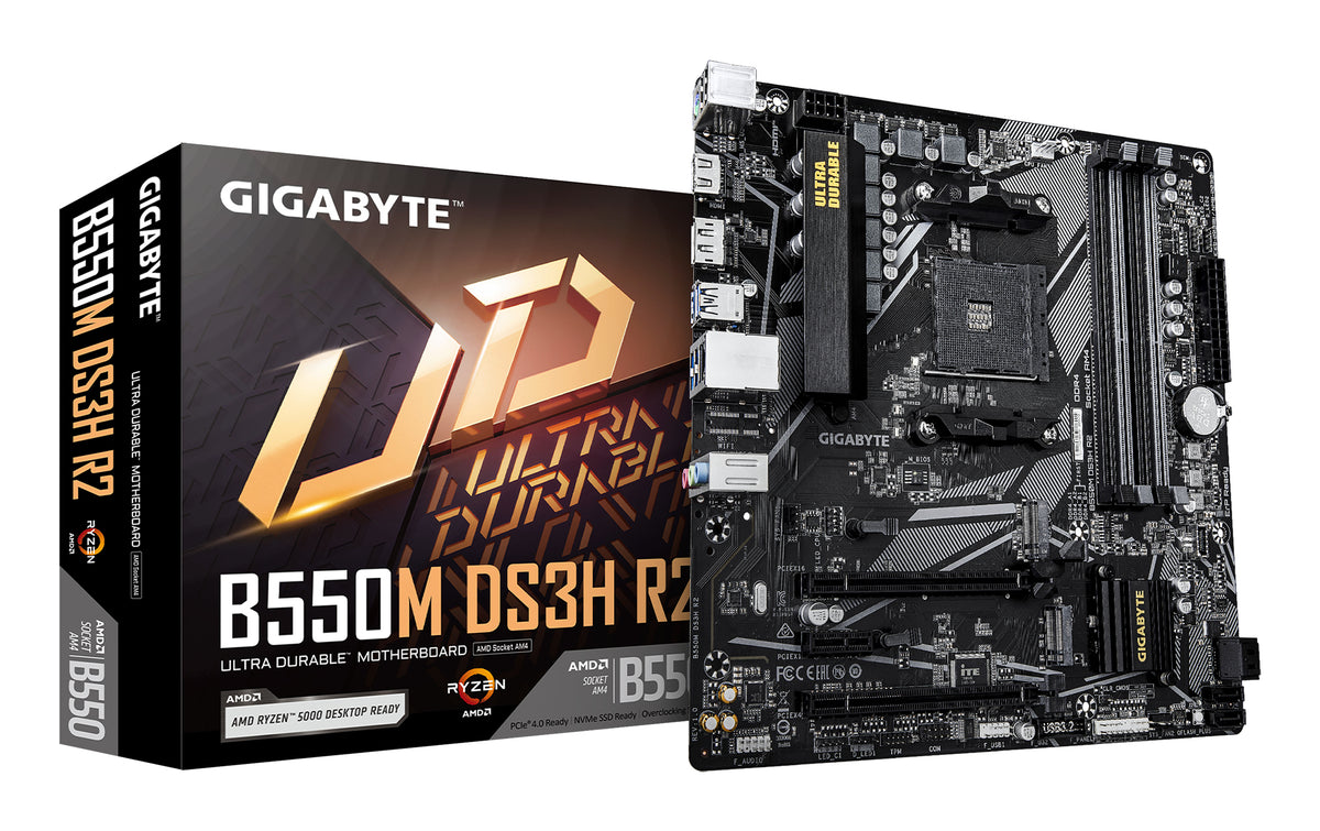 Placa-mãe Gigabyte B550M DS3H R2 - Micro ATX