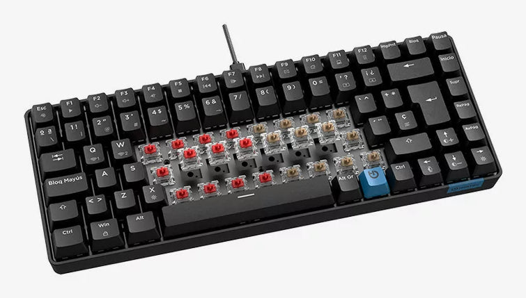 Teclado Hiditec Gaming GM1K Switches vermelho - imagem 55