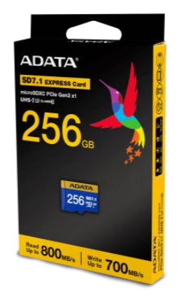 Cartão de Memória ADATA Extreme microSDXC 256GB SD7.1 Gen3x1 Switch2