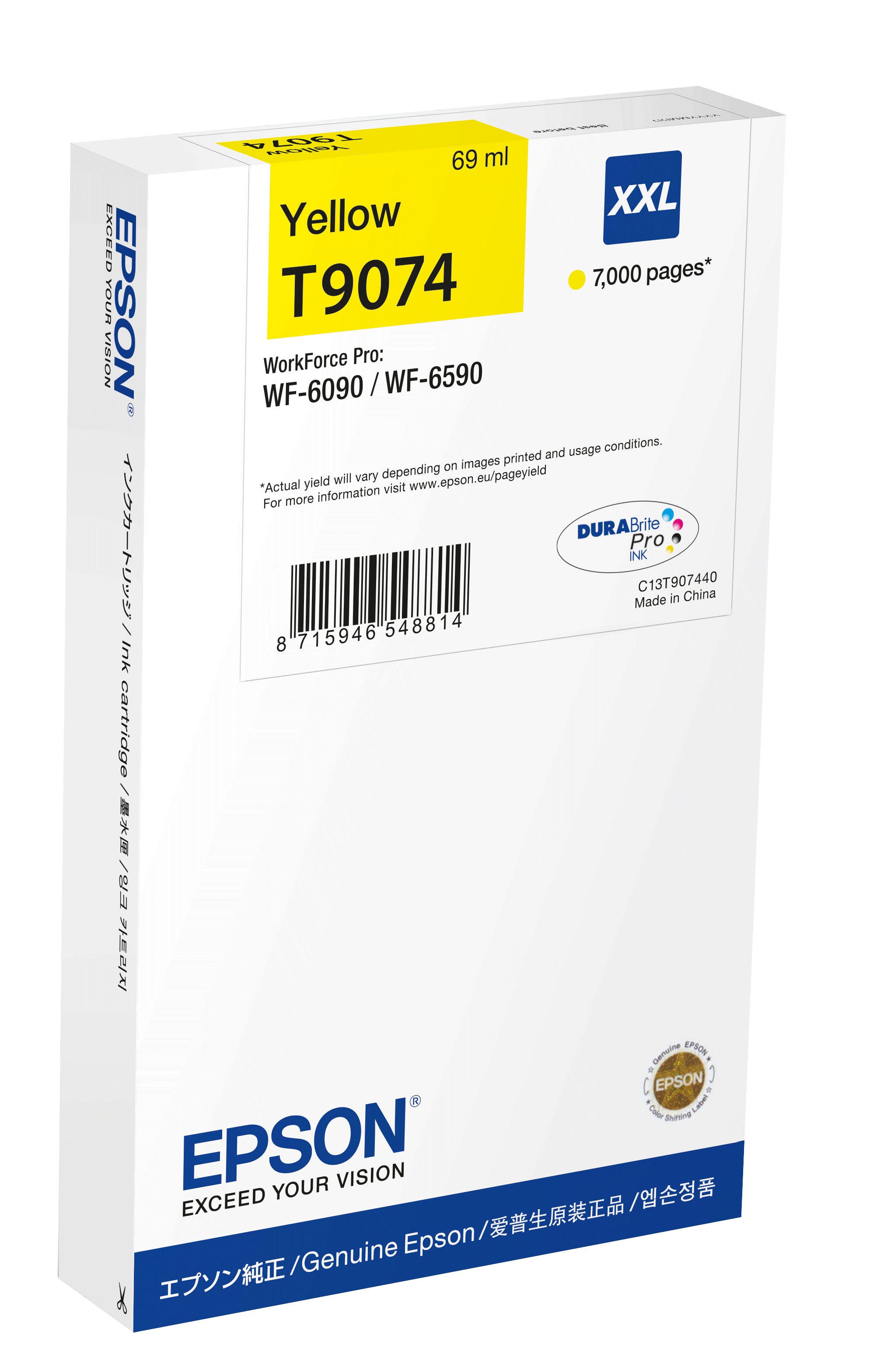 Epson Ink T9074N / C13T90744N amarelo XXL