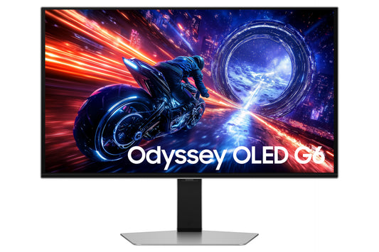 Monitor Gaming Samsung Odyssey OLED G6 G60SF S27FG604SU 27"/ QHD/ 0.03ms/ 500Hz/ QD-OLED/ Regulable em altura/ prateado