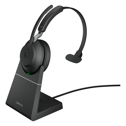 Jabra Evolve2 65 Mono UC + Ladestation + Link 380a, schwarz - Jabra