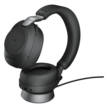 Jabra Evolve2 85 Stereo MS + Ladestation + Link 380 USB-C, schwarz - Jabra
