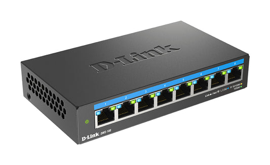 Switch de Rede D-Link DMS-108 8x2.5MGb Unmanaged