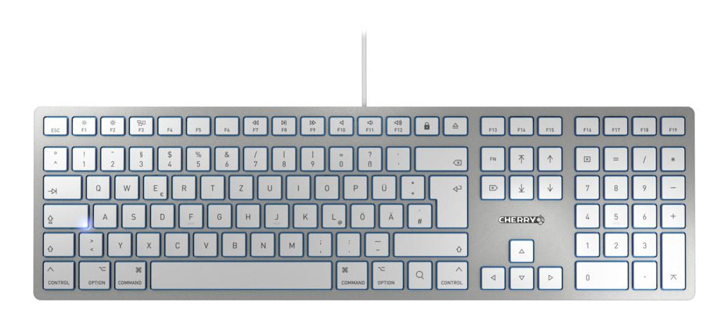 Teclado CHERRY JK161SI / JK-1610DE-1 prateado