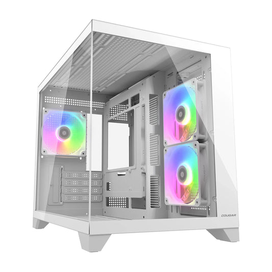 Caixa de Computador Cougar Caja Semitorre FV150 Mini Rgb branco