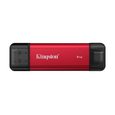 SSD Kingston Dual portátil – 1 TB – USB 3.2 Gen 2 – vermelho