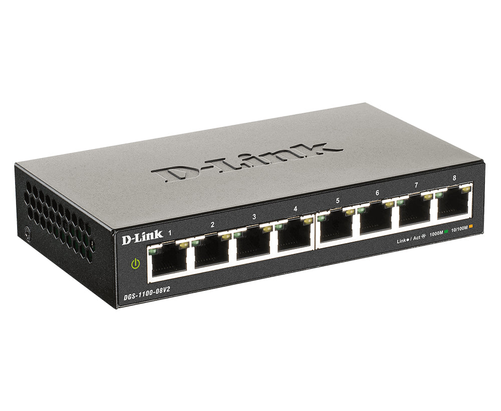 Switch de Rede D-Link DGS-1100-08V2/E Smart 8xGbE L2 - imagem 4