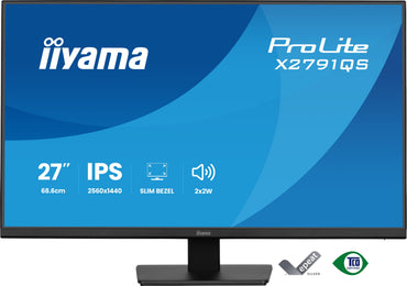 Monitor iiyama ProLite X2791QS / X2791QS-B1 preto - imagem 2