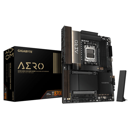 Placa-mãe Gigabyte X870E AERO X3D DARK WOOD - ATX