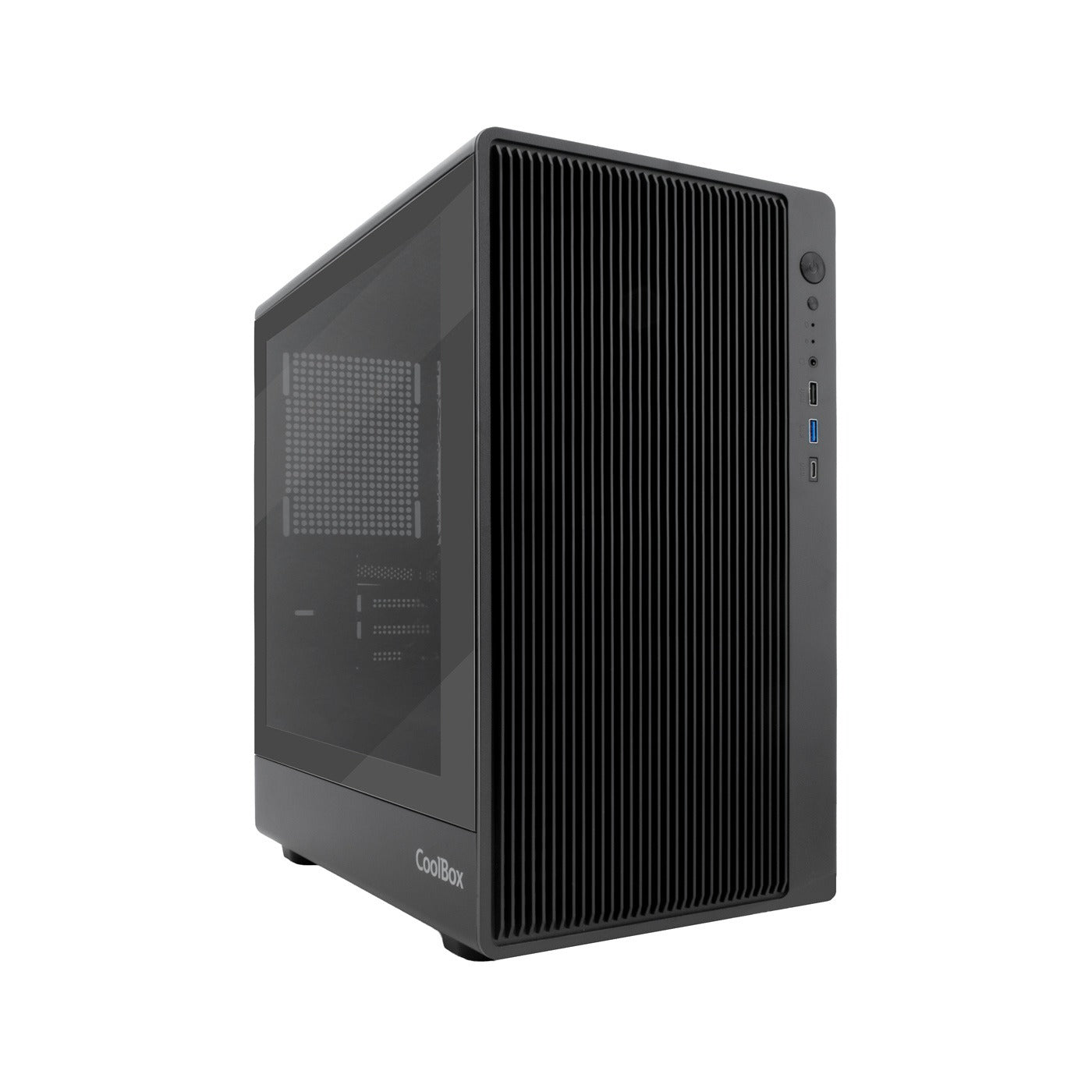 Caixa de Computador Coolbox Caja Gaming MATX GM350 DARKFACE USB-C 3.2